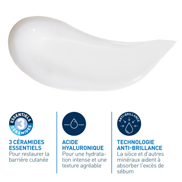 CERAVE Feuchtigkeitsspendende Gel-Creme Gel Creme mattierend 52 ml