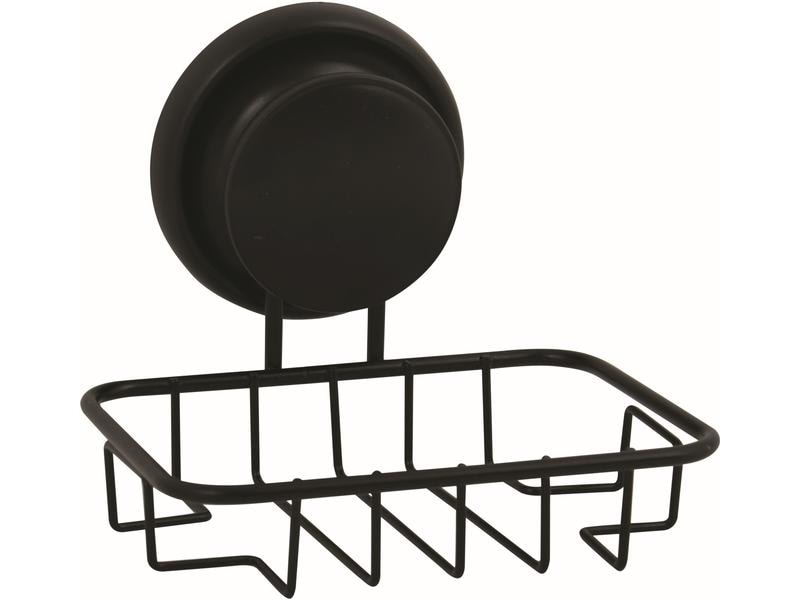 MSV Seifenblock-Halter Schwarz Halterung für die Seife