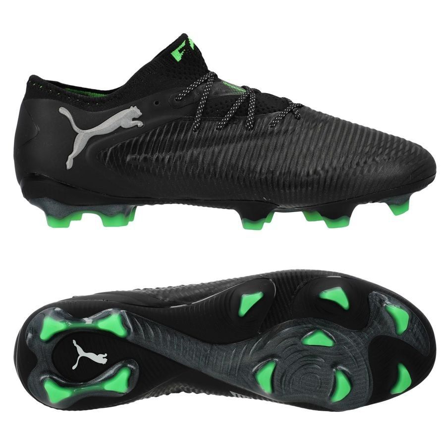 PUMA Future 8 Ultimate Low FG Eclipse - Noir/Cool Light Gray/Vert