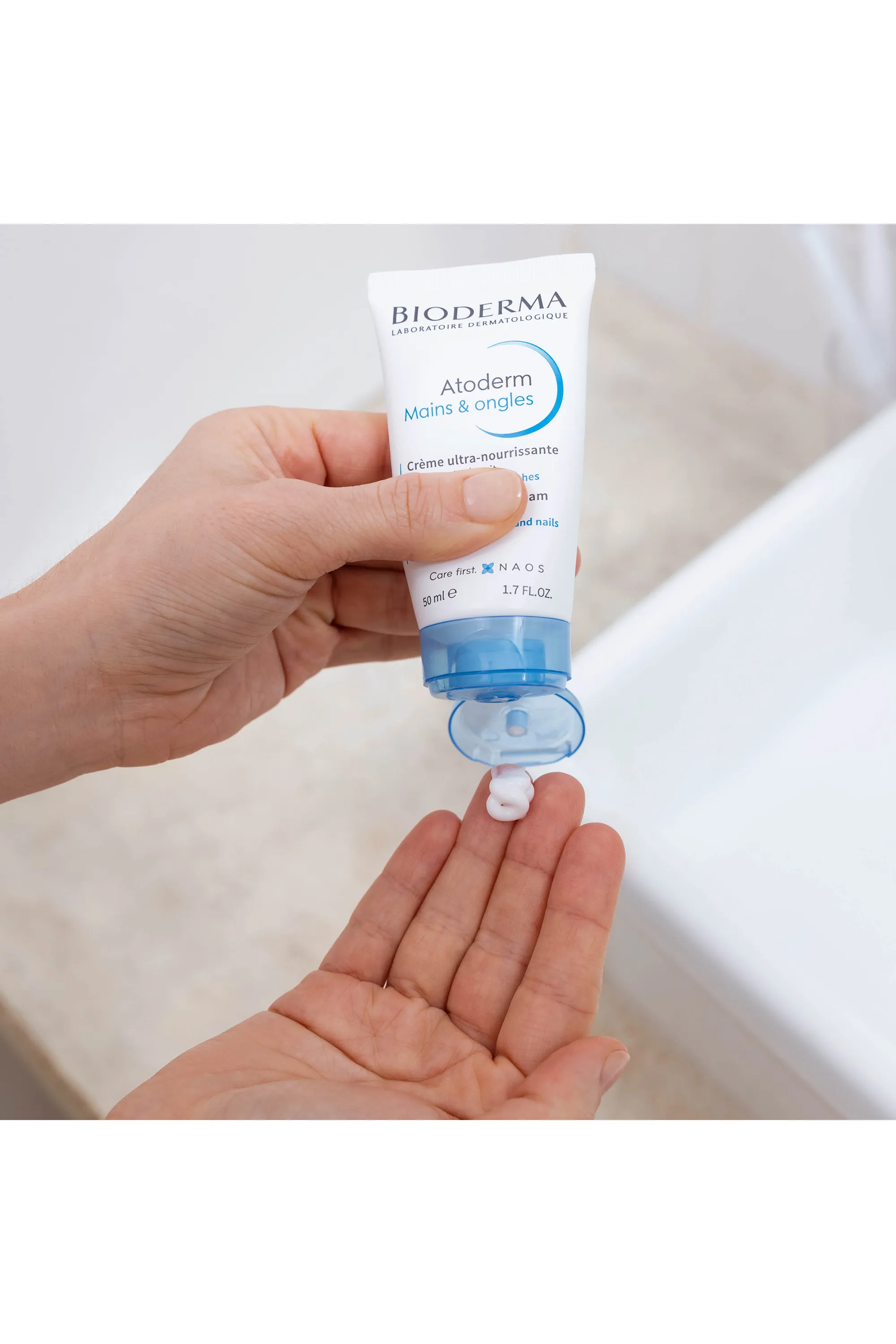 Bioderma Lot de 2 crèmes mains et ongles réparatrice Atoderm-100 ml