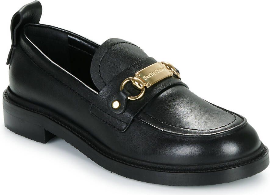 SEE BY CHLOÉ See By Chloé Loafers Dames Signature 1.2 Maat: 37 Materiaal: Leer Kleur: Zwart