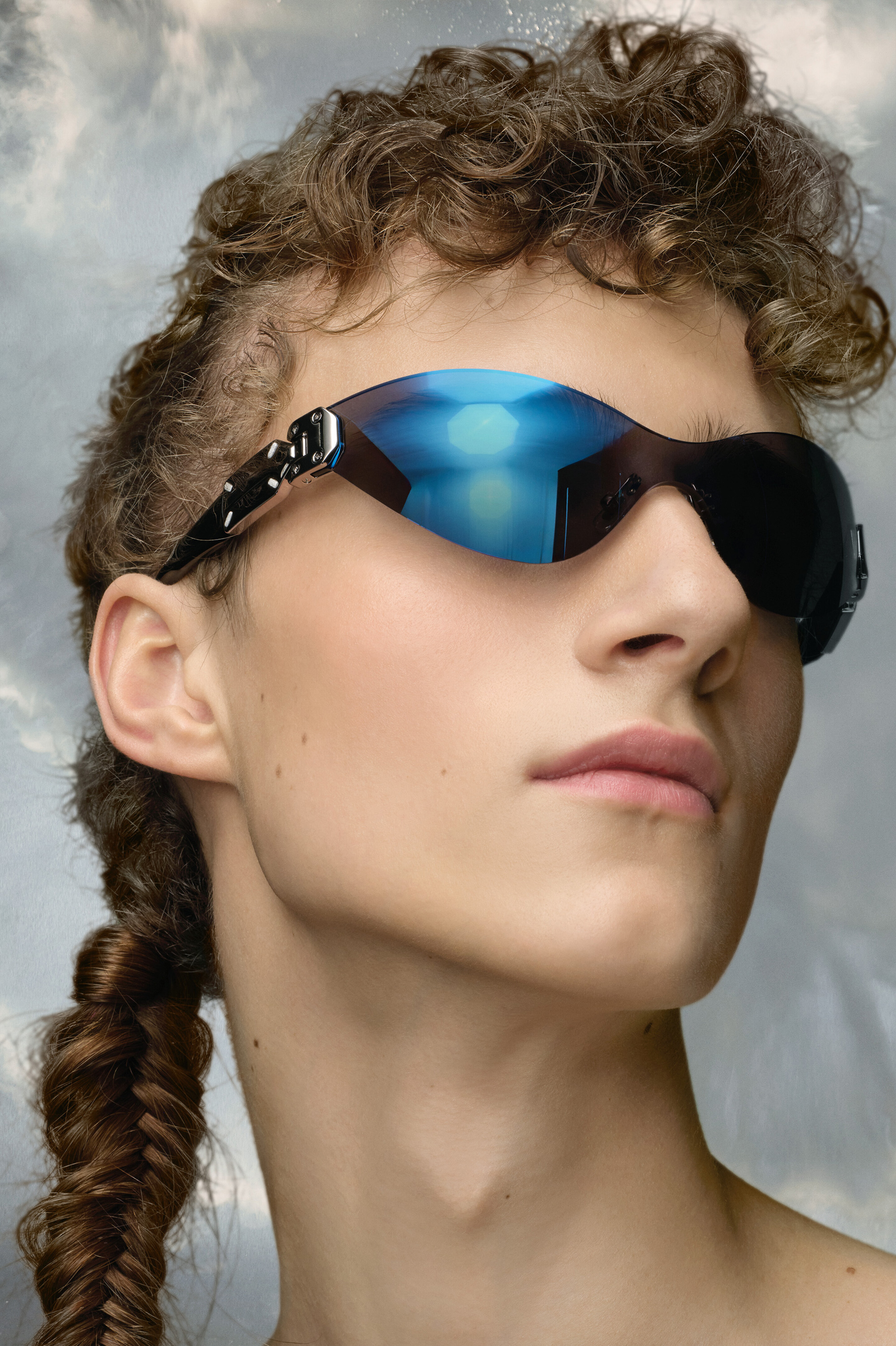 Lunettes MM X Gentle Monster MM103 Bleu givré