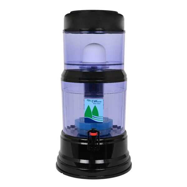 Fontaine à eau filtrante 12L noire avec système magnétique