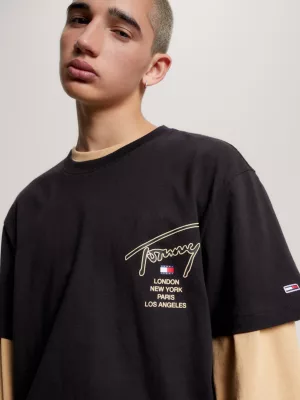 Camiseta clássica com logo exclusivo nas costas