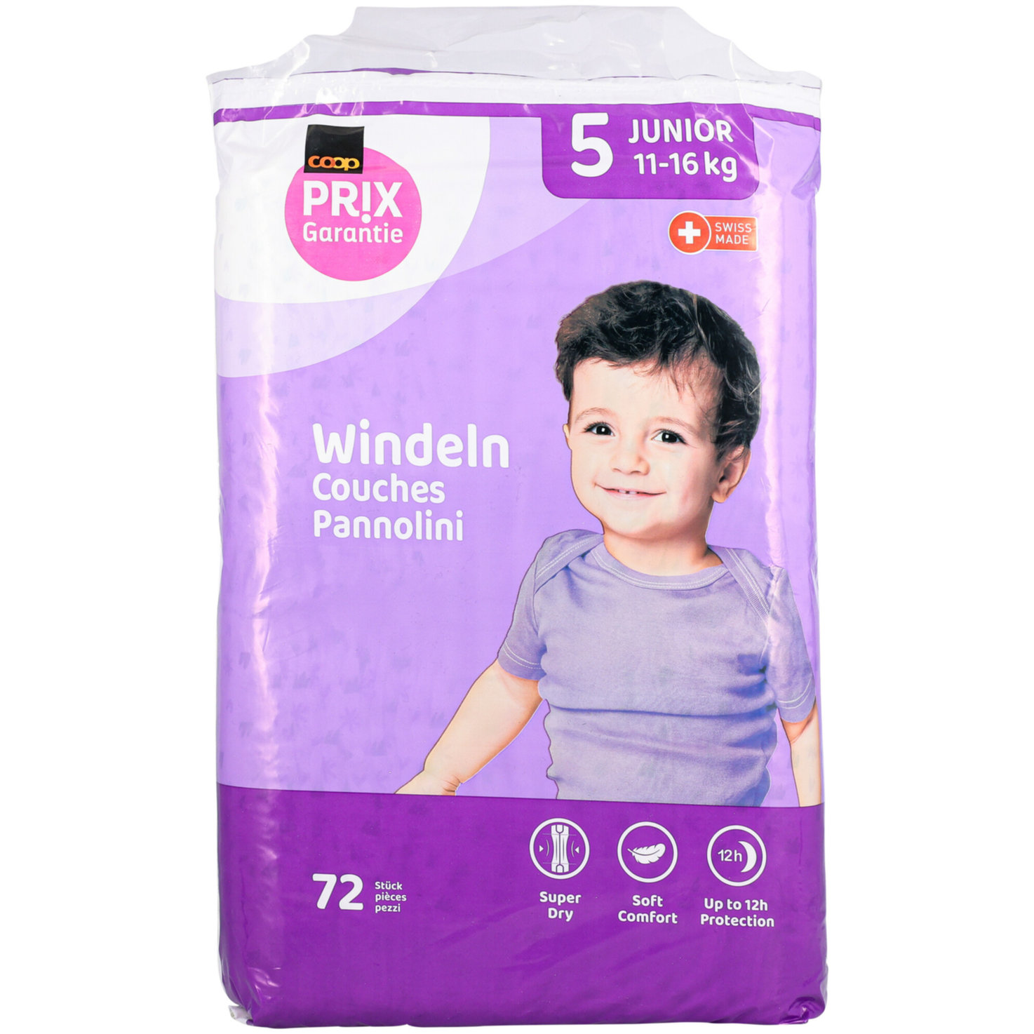 Prix Garantie Baby Windeln Junior Grösse 5, 11-16kg, 72 Stück