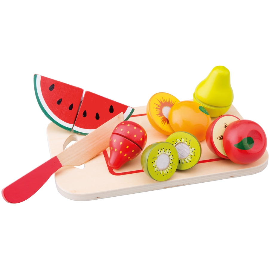 New Classic Toys Schneideset Früchte mit Brettchen 8 Teile bunt