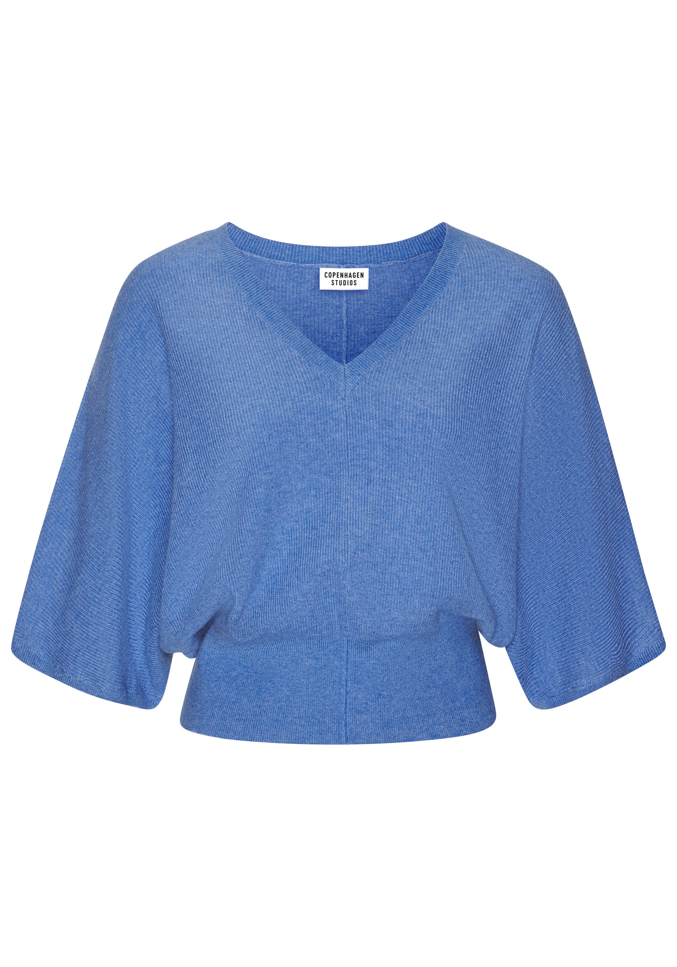 Copenhagen Studios Fledermausshirt , aus hochwertiger, feiner Rippe, Loungewear