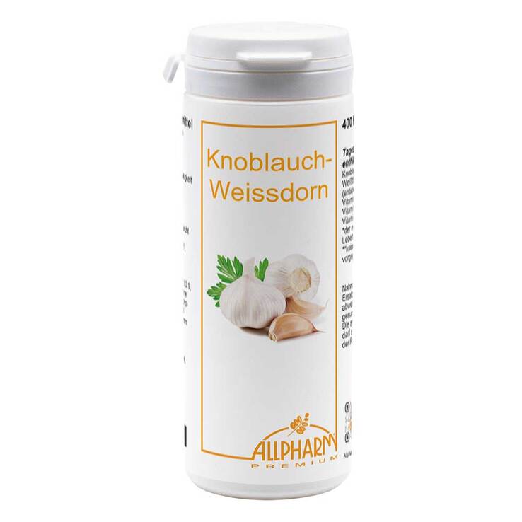 Knoblauch Kapseln mit Mistel und Weißdorn, 400 St
