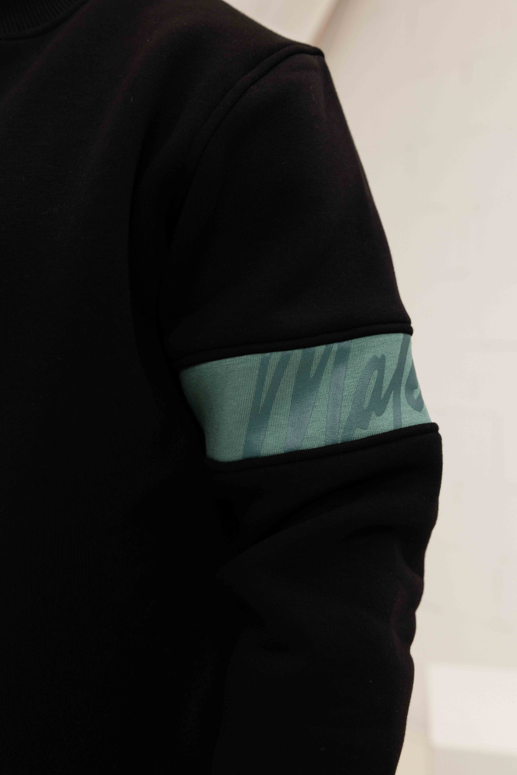 Malelions Captain Sweater Heren Zwart/Lichtblauw