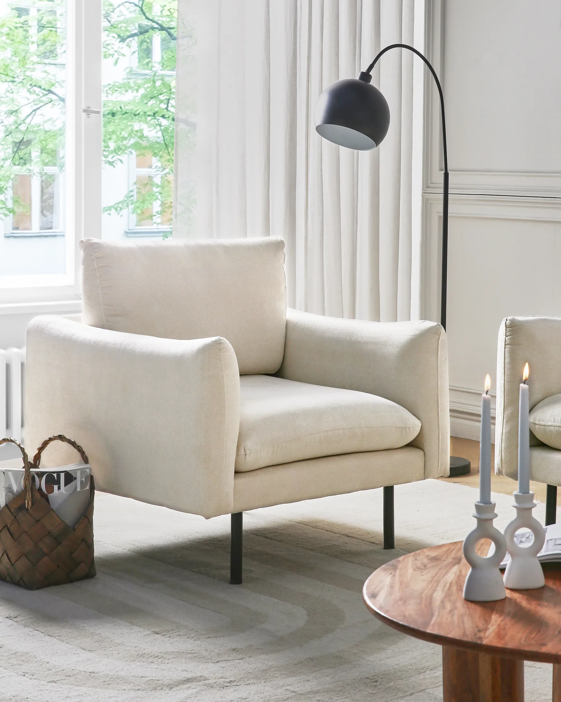 Fauteuil VINTERBRO Stof Lichtbeige