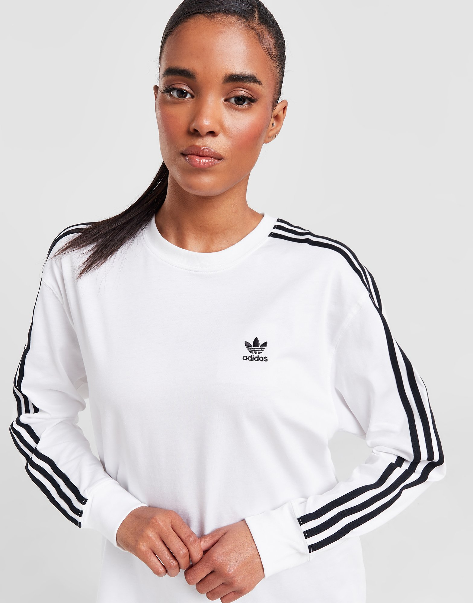 adidas Originals T-shirt Manches Longues Boyfriend Femme