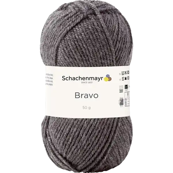 Wolle SMC Bravo 50 g mittelgrau