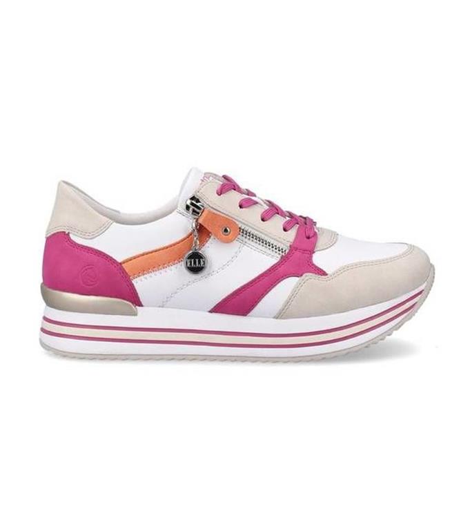 Remonte D1323 crema/weiss/magenta/orange/fuc