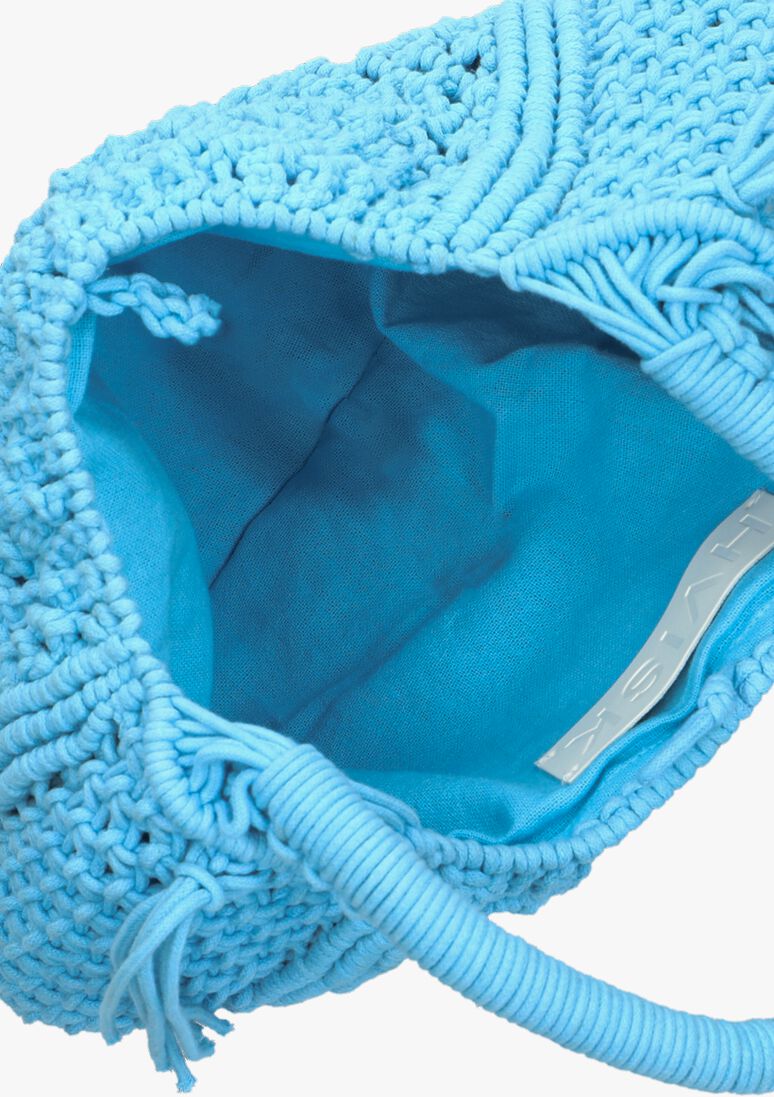 HVISK blauwe hvisk handtas olympic net handbag