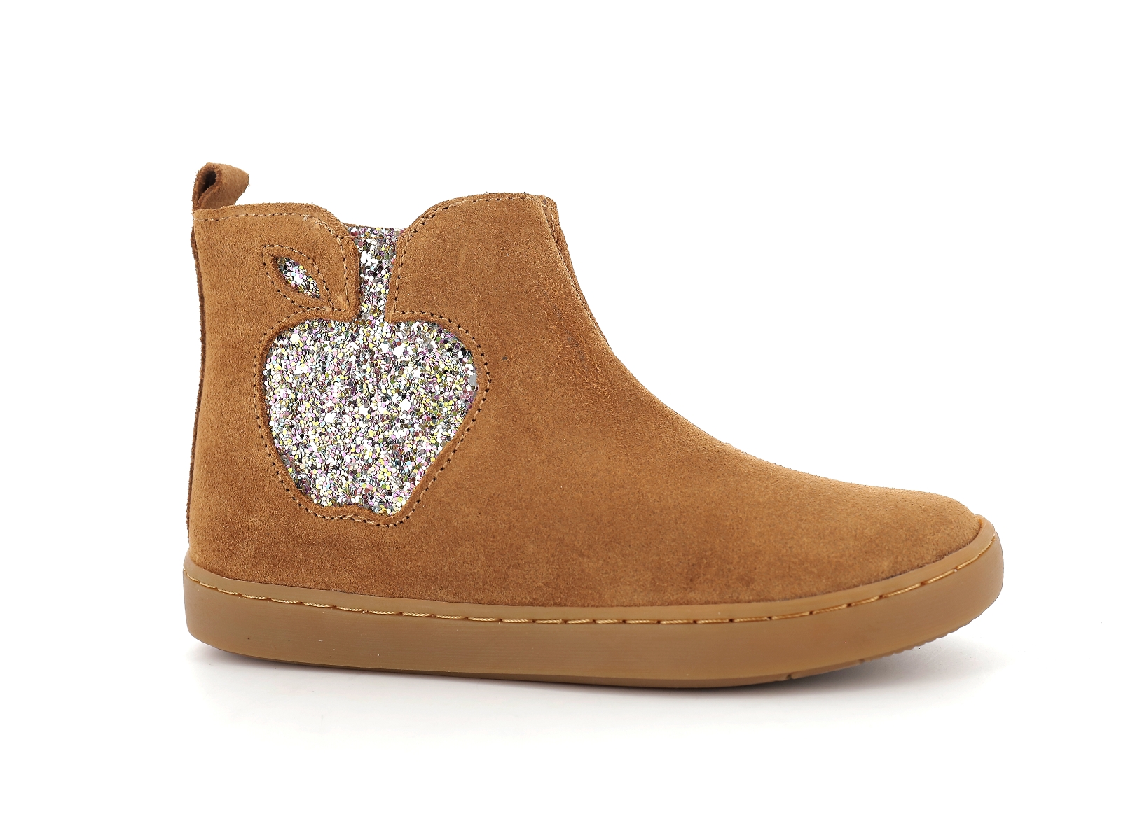 Shoopom-PLAY APPLE Nubuck Camel