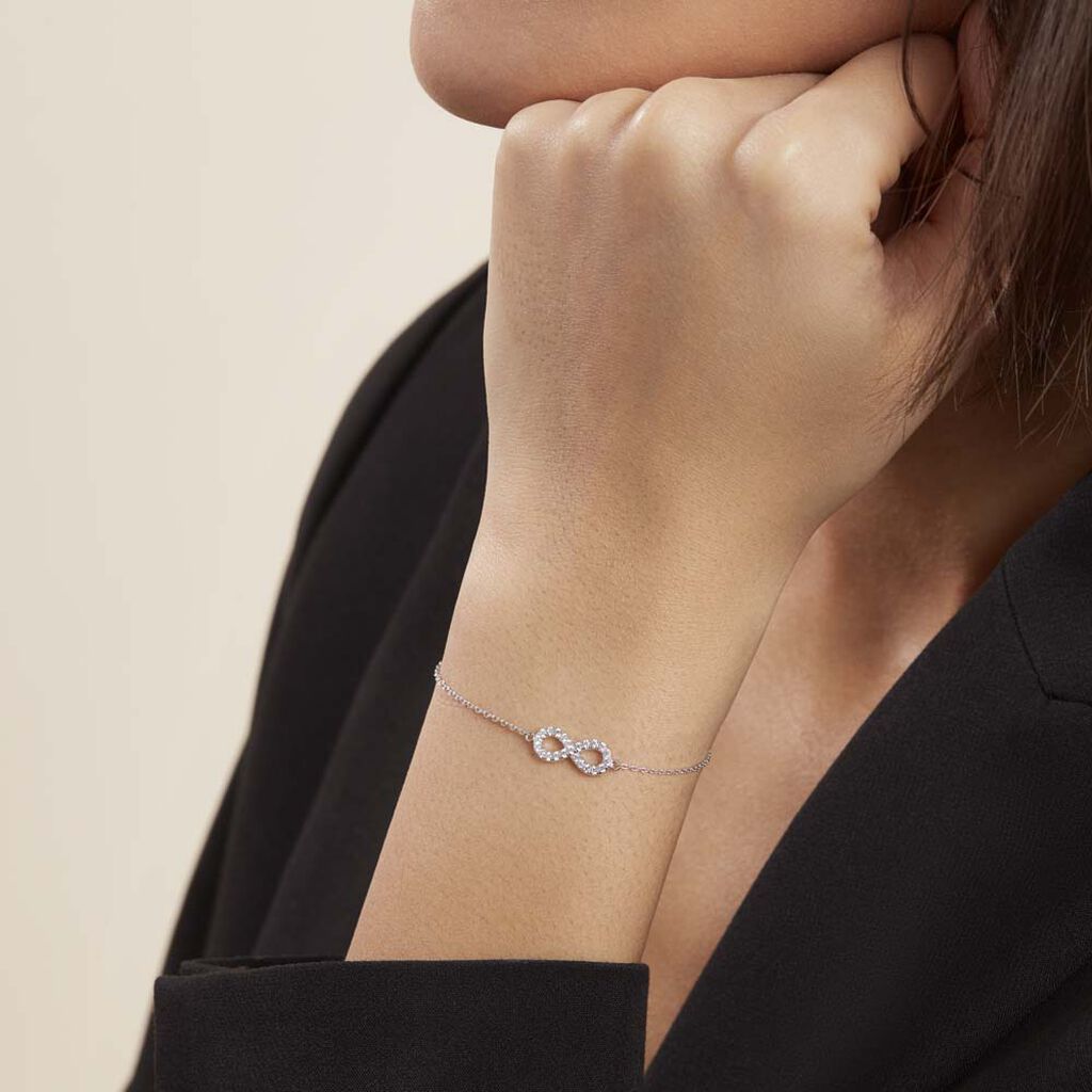 Bracelet Lou Argent Blanc Oxyde De Zirconium