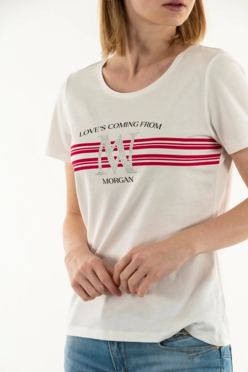 Tee shirt morgan 241-donna fuchsia