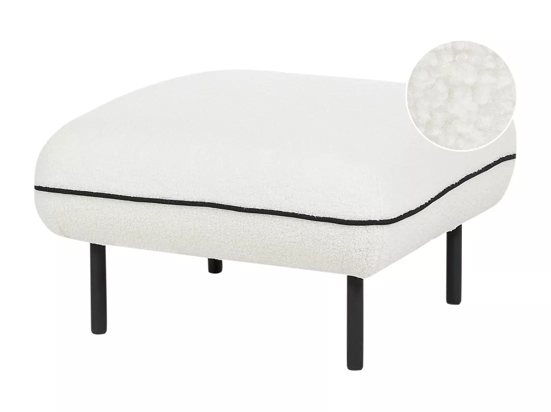 Ottoman TONSBERG Bouclé Blanc