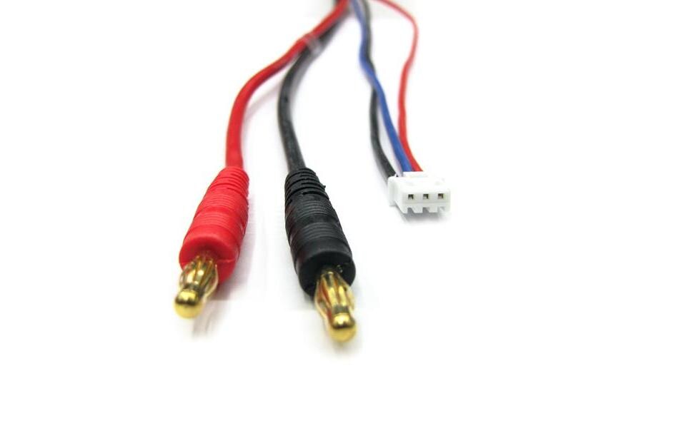 Ladekabel TRX-ID / 2SLadekabel mit 4 mm Bananenstecker für TRX-ID Akkus