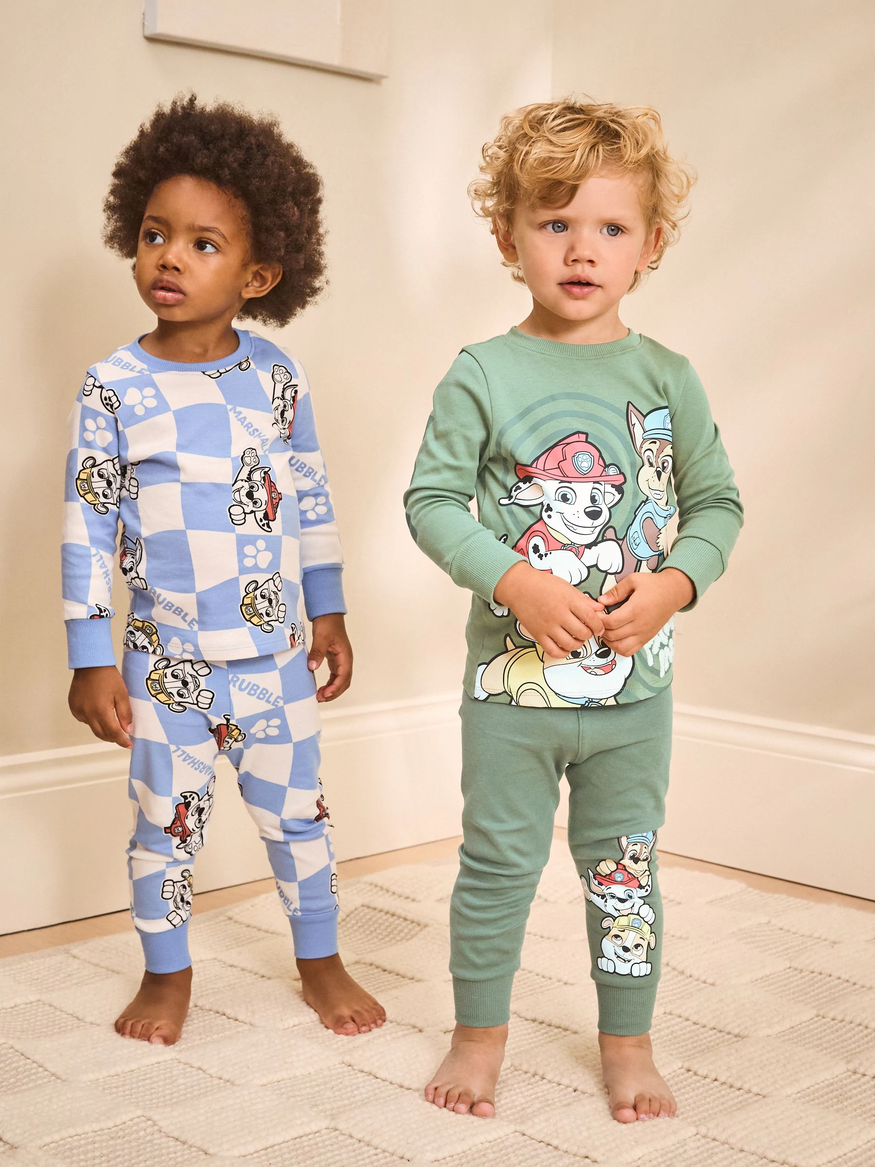 Green/Blue/Red Paw Patrol - Gelicentieerde knusse pyjama's 3 pack (9mnd -9jr)