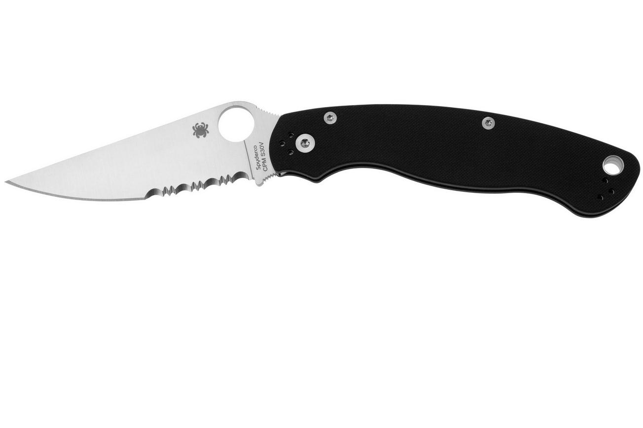 Spyderco Military 2 C36GPS2 Black G10, partly serrated zakmes