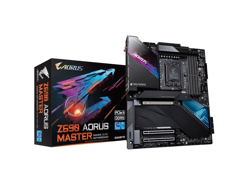 [OUTLET] - Gigabyte Z690 AORUS MASTER, Intel, LGA 1700, Intel® Core™ i5, Intel® Core™ i7, Intel® Core™ i9, LGA 1700, DDR5-SDRAM, 128 GB