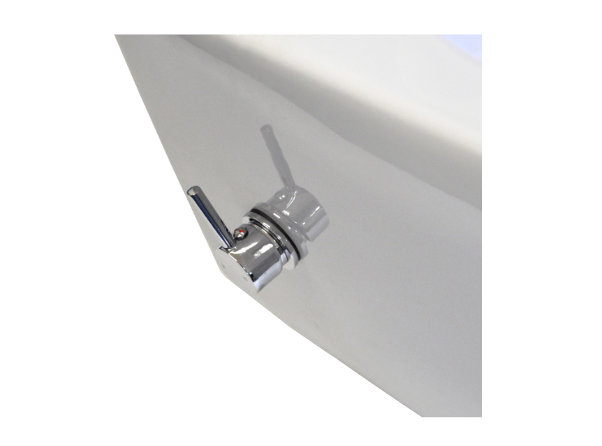 Sanicare Rondo randloos toilet wit glans met bidetsproeier- en kraan