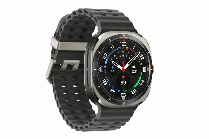 Samsung | Galaxy Watch Ultra - Titanium Silver (Dark gray strap)