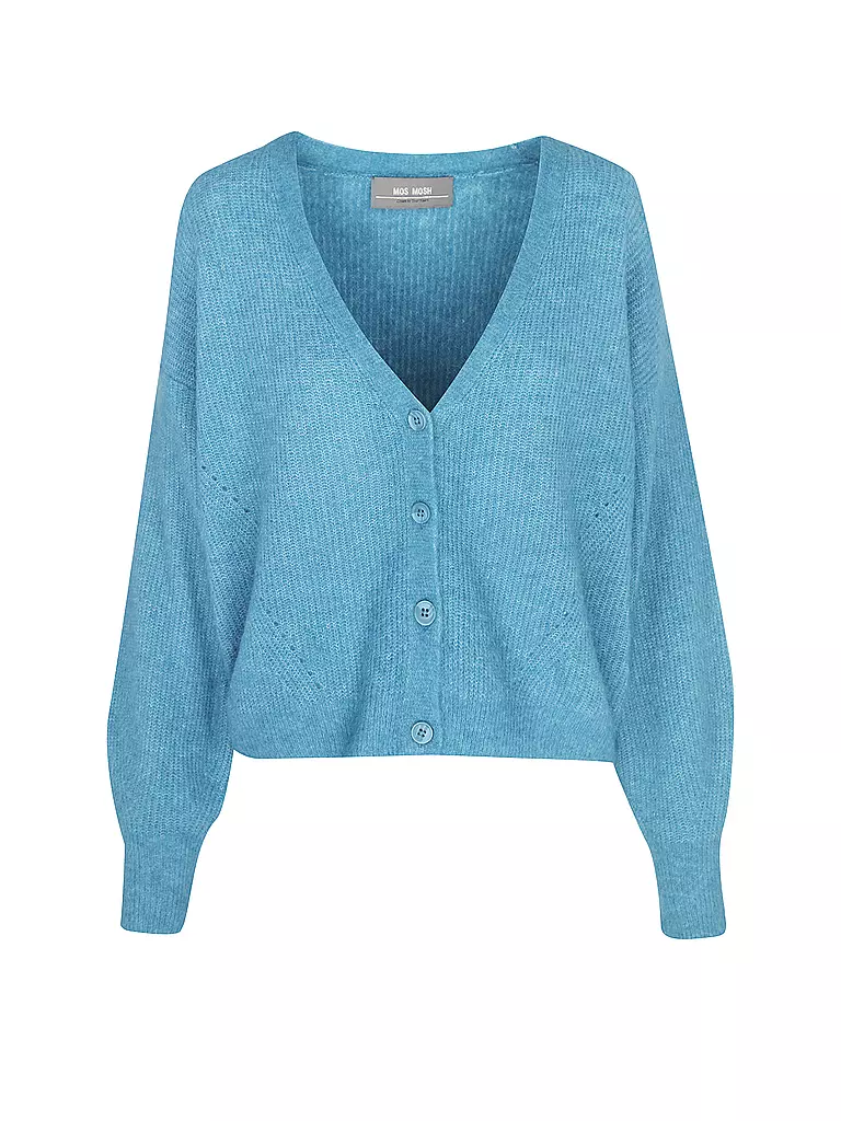 MOS MOSH Strickjacke MMTHORAV hellblau