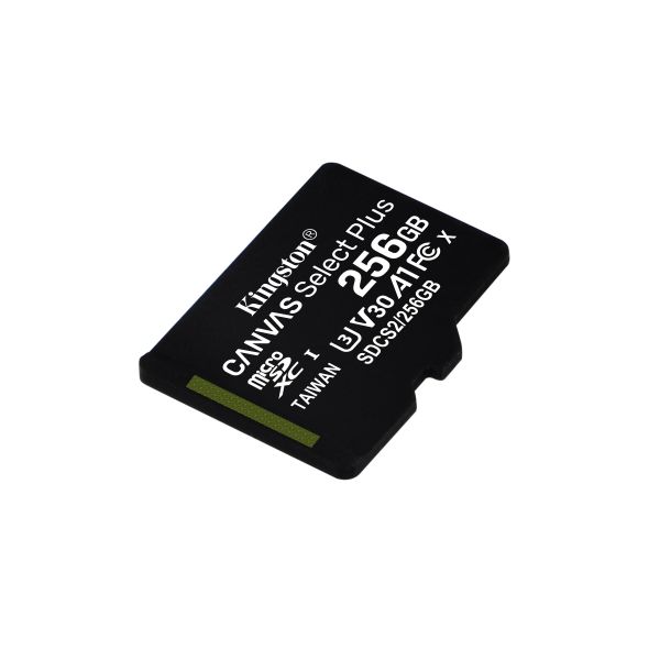 Kingston 256GB MicroSDXC Canvas Select Plus Class10 UHS-I   Adaptador - SDCS2/256GB