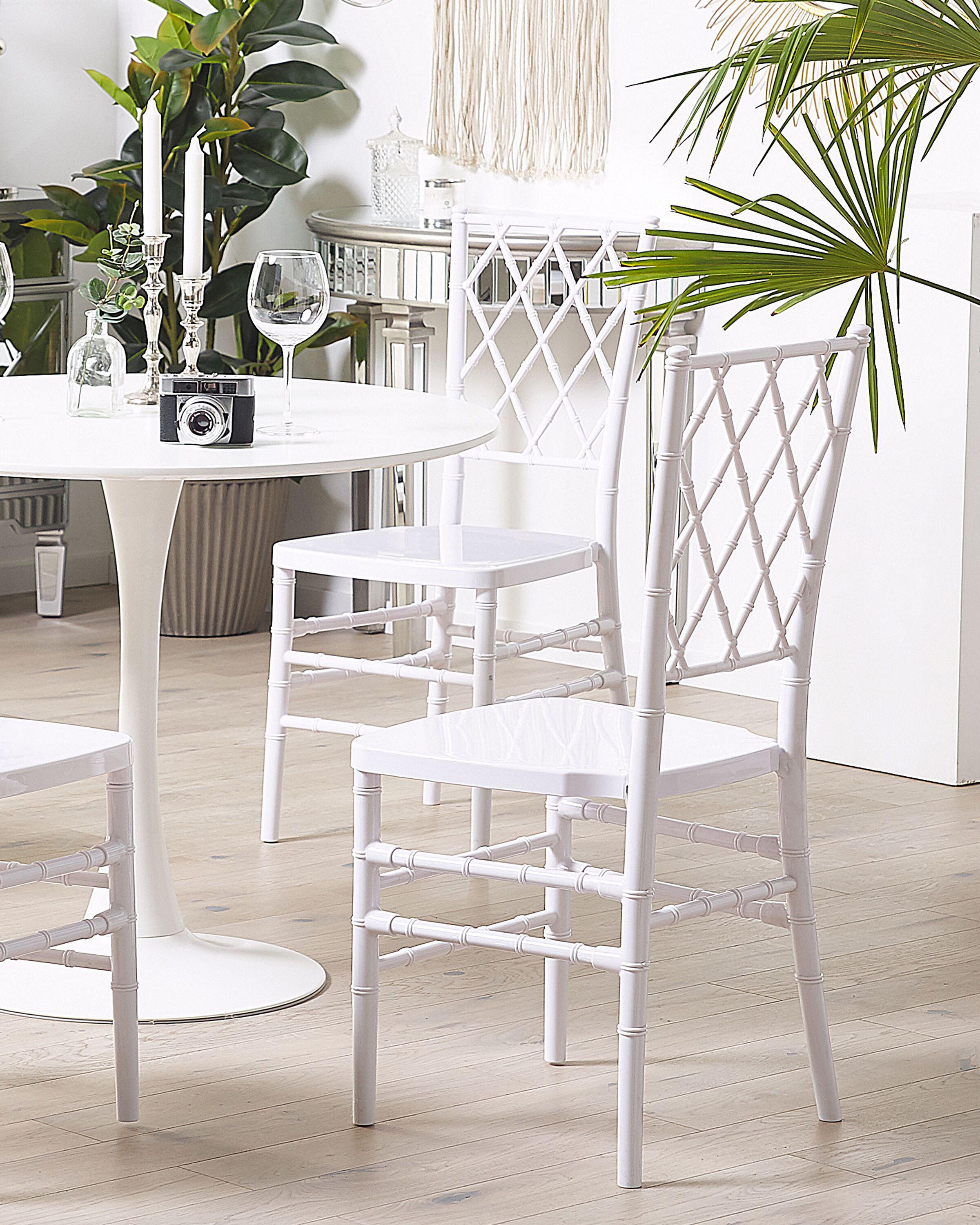 Set van 2 eetkamerstoelen CLARION Wit