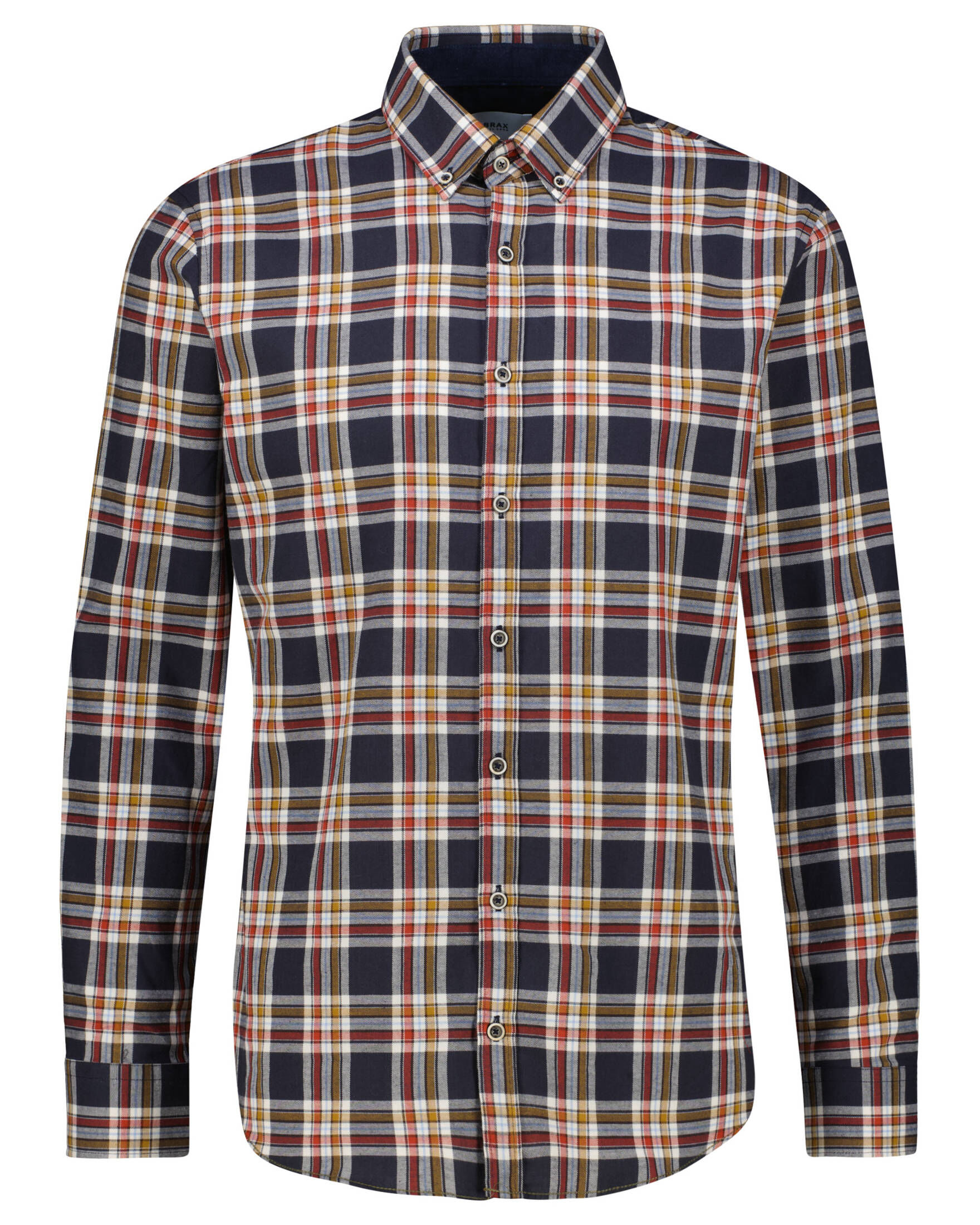 BRAX| Herren Flanellhemd DANIEL C Modern Fit Langarm