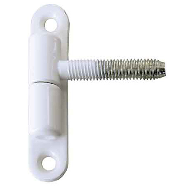 Fiche à visser sur platine acier plastifié blanc ø13 mm
