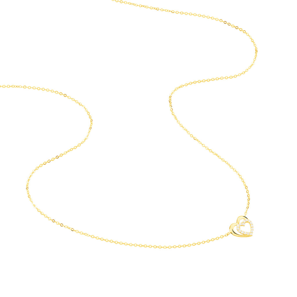 Collier Constancia Or Jaune Oxyde De Zirconium