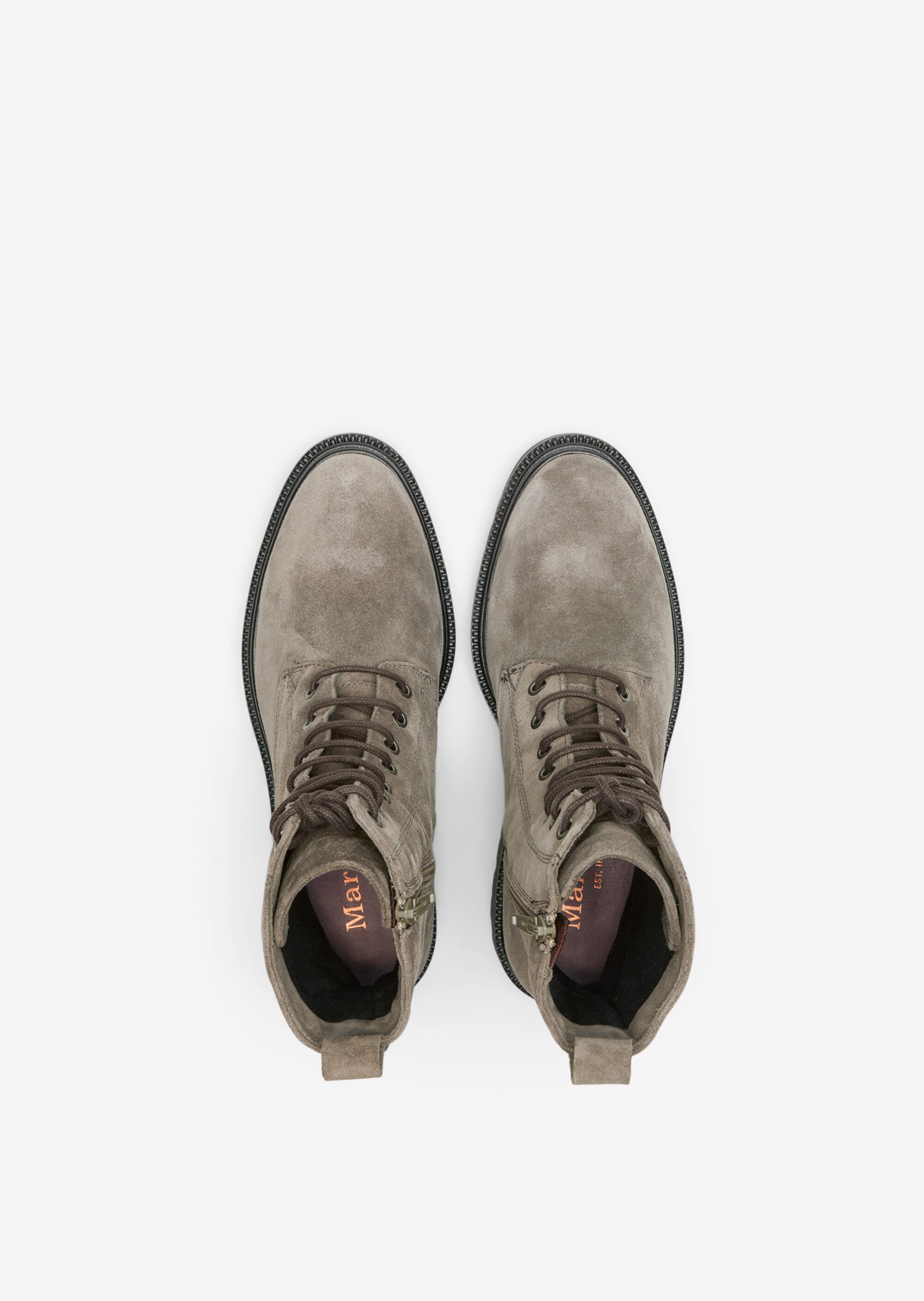 Schnürstiefel mit Innenzipper