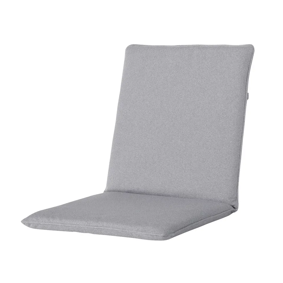 Madison - Stapelstoelkussen Manchester light grey - Ca. 97x49 cm - Set van 4