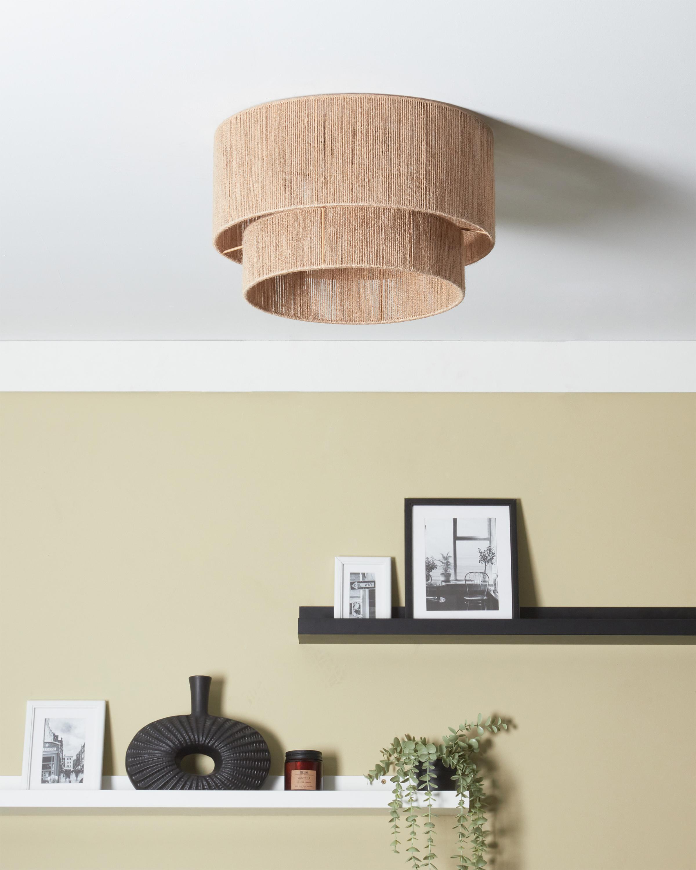 Plafondlamp DORING Jute Natuurlijk