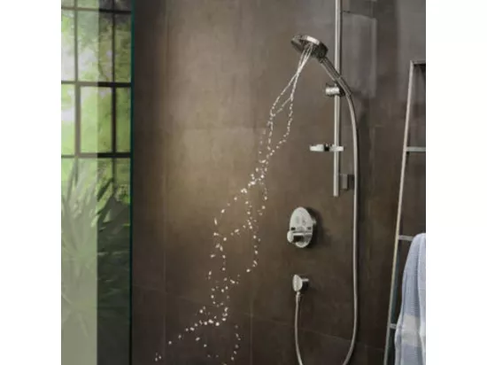 HANSGROHE Douchette à main Raindance Select S 120 3jet PowderRain aspect doré poli
