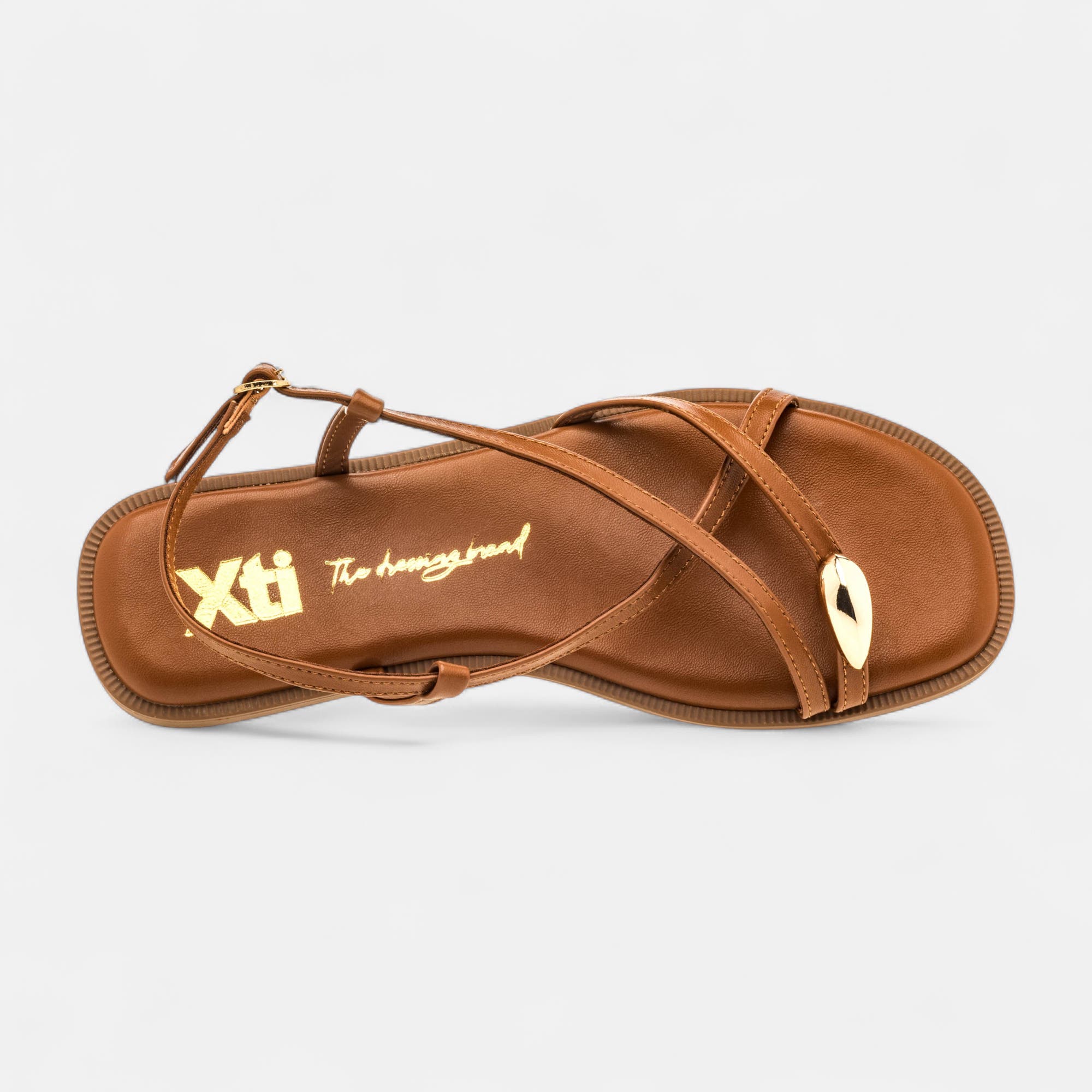 Nu-pieds Femme camel