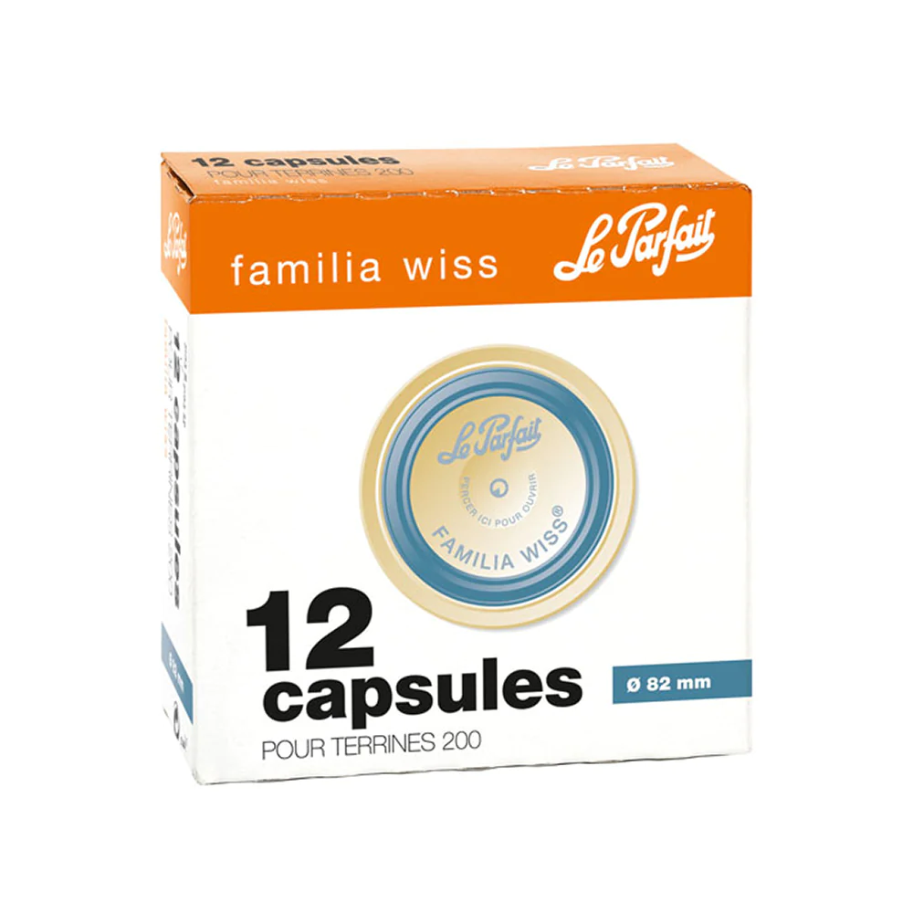 Boîte de 12 capsules Familia Wiss 8,2 cm Le Parfait