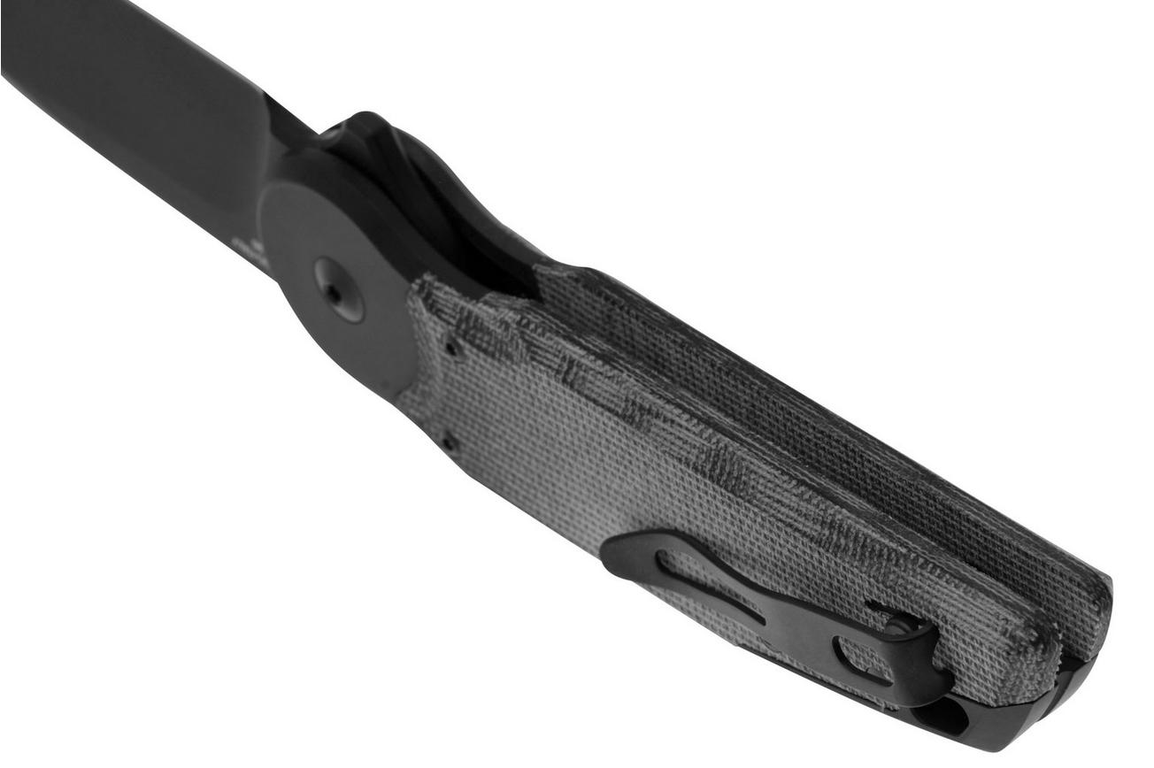 Fox Metamorphosis FX-556-A2 M390 PVD Sheepsfoot, Black Micarta, PVD Titanium bolster zakmes