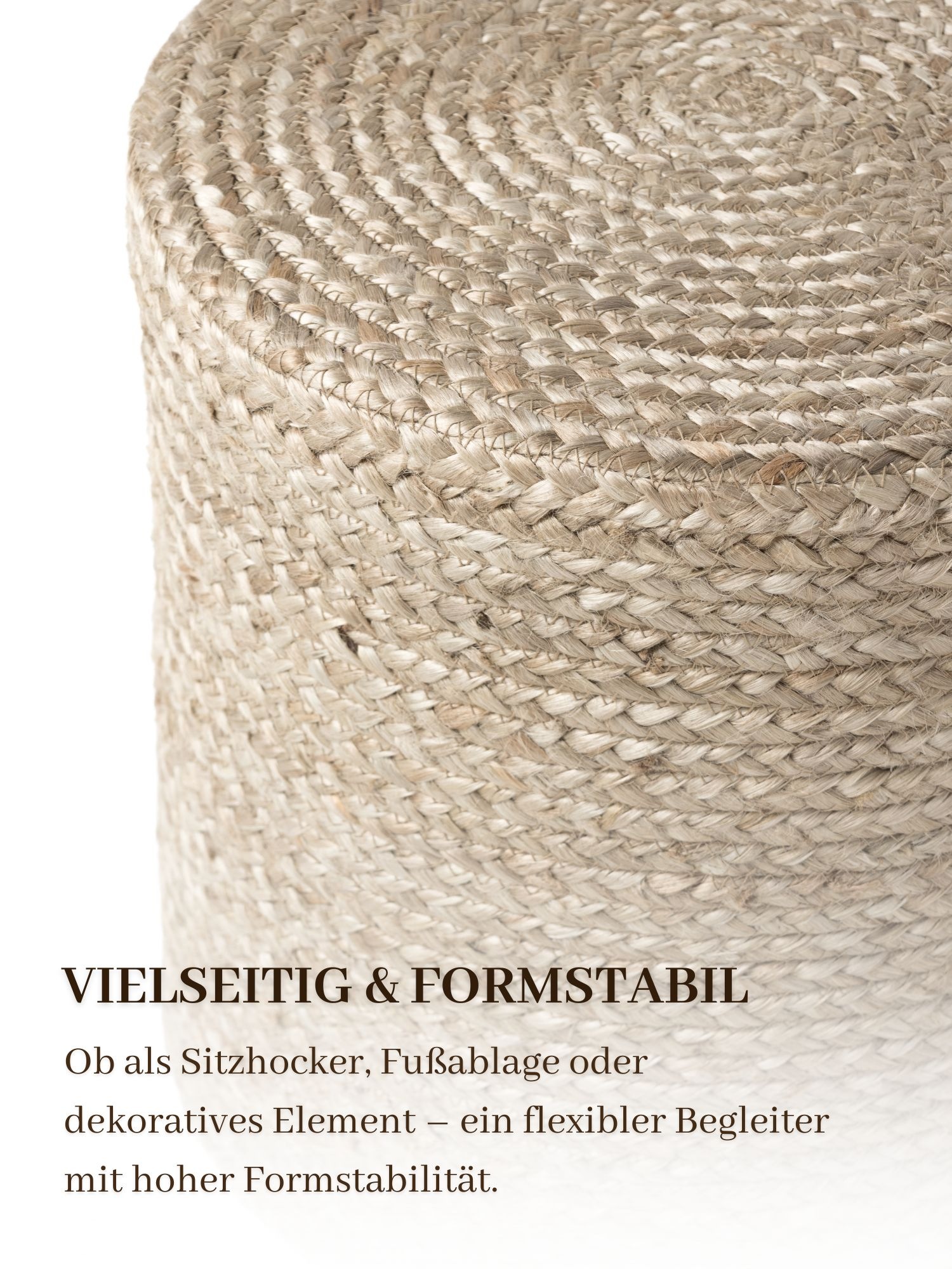 HANSE Home Pouf »Jutta, Jute« 1 Stk. tlg.