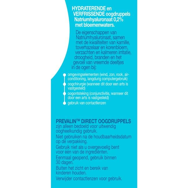 Prevalin Direct Oogdruppels bij Hooikoorts 10 ML