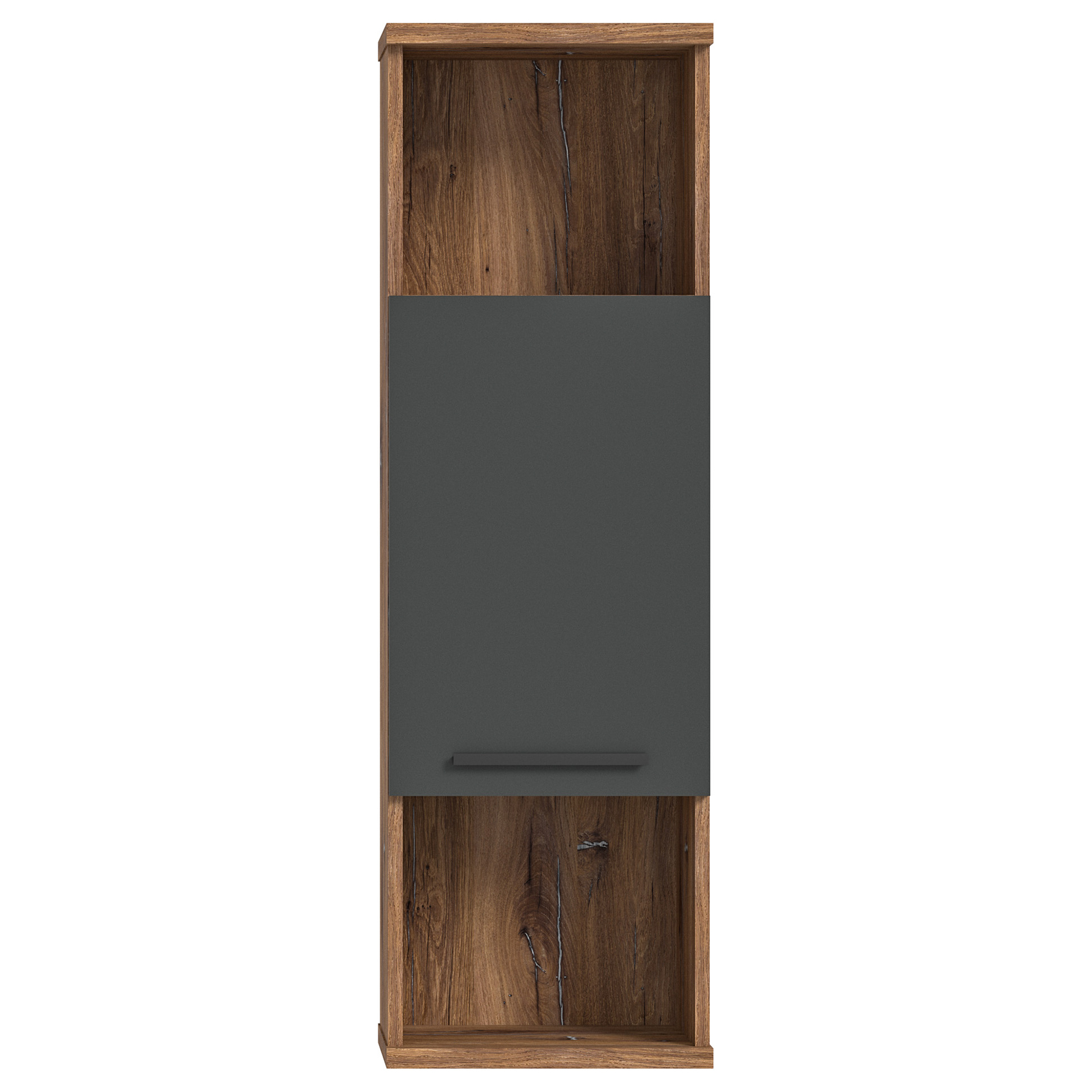Hochschrank RAMON - grau-Flagstaff Oak - 35 cm breit