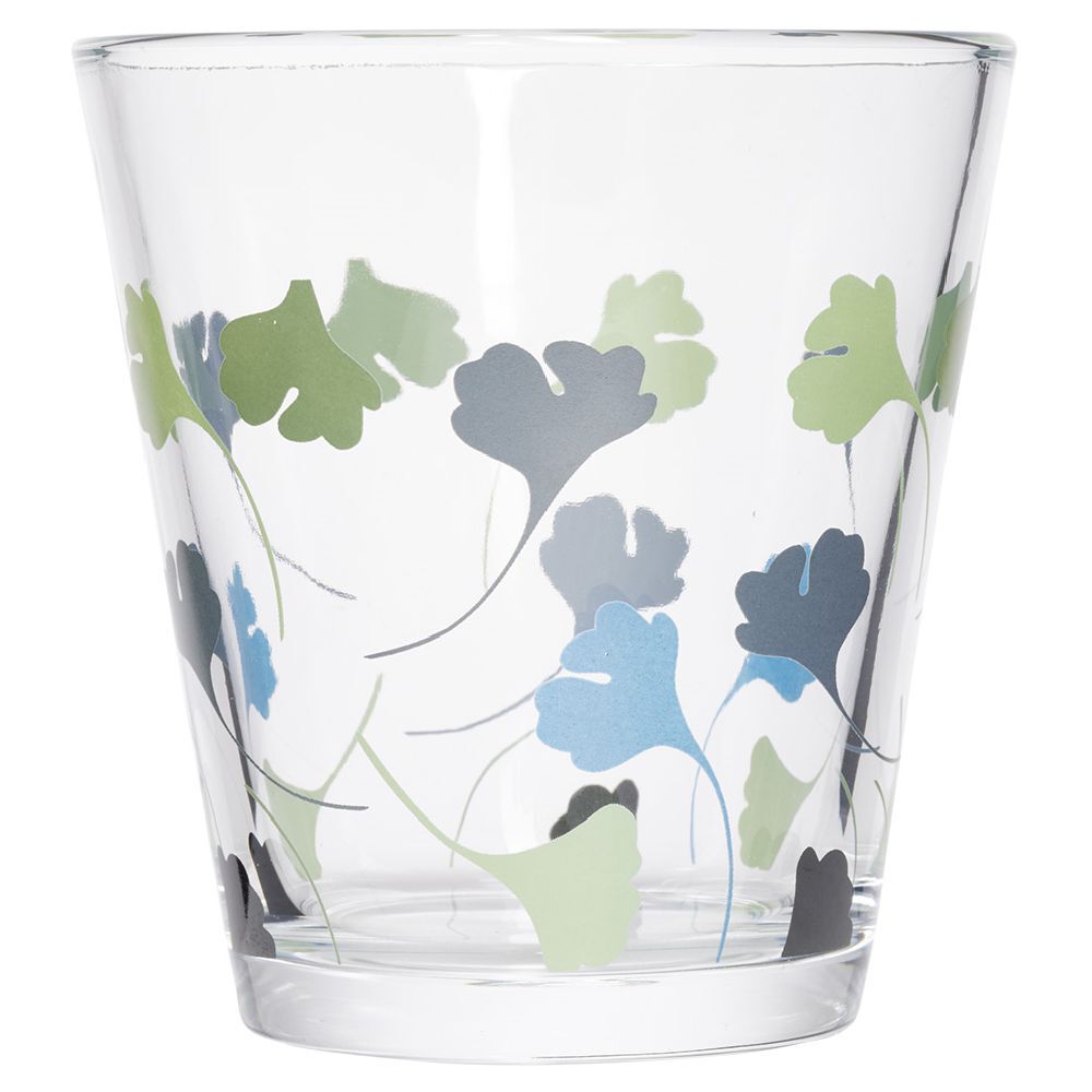 Gobelet verre motif fleurs 25cl - x3