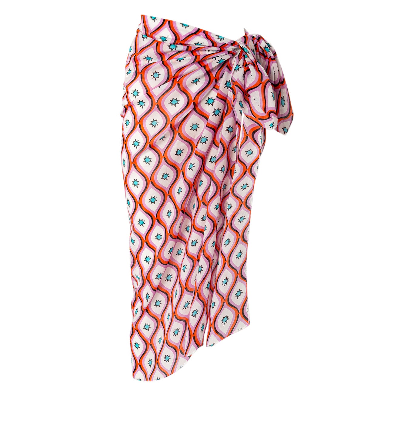 Foulard Paréo PROMOD x LALLA - Imprimé bleu