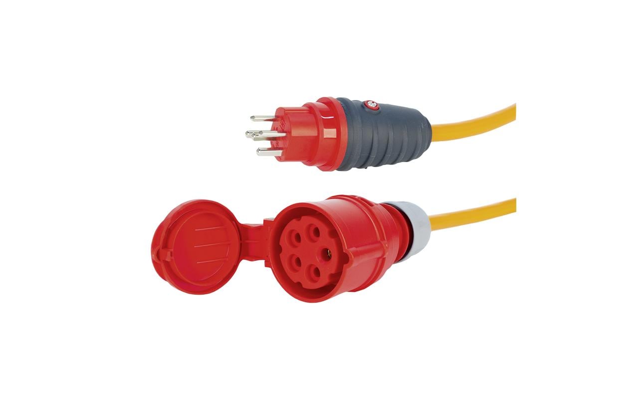 Verlängerungskabel 0.3 m CEE16/5 - T25 IP44Industrie-Verlängerungskabel EPR-PUR 5 x 2.5 mm2 0.3m T25 IP55 - CEE16/5