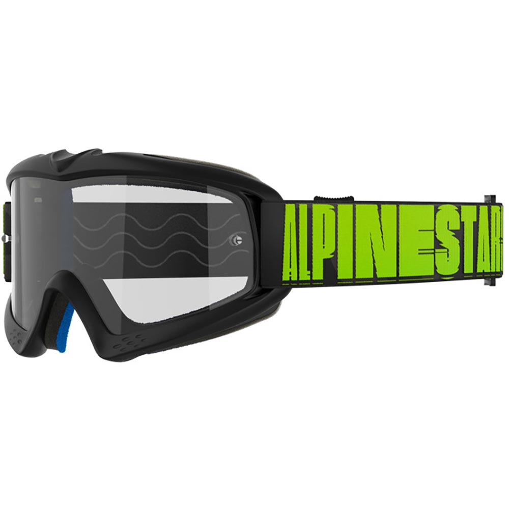 Alpinestars - Masque enfant Vision Youth Hollow Anthracite / Jaune fluo / Transparent