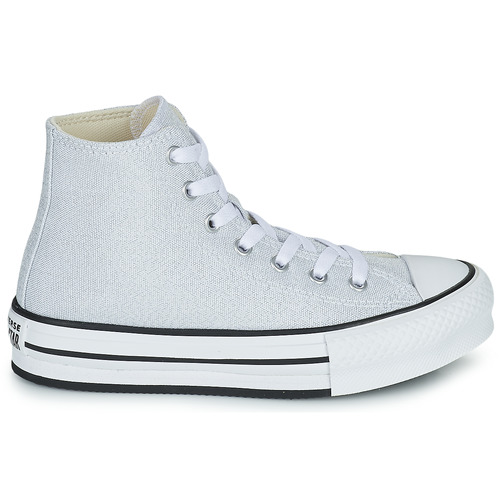 Converse - CHUCK TAYLOR ALL STAR EVA LIFT UNDERSEA GLITTER HI - Gris