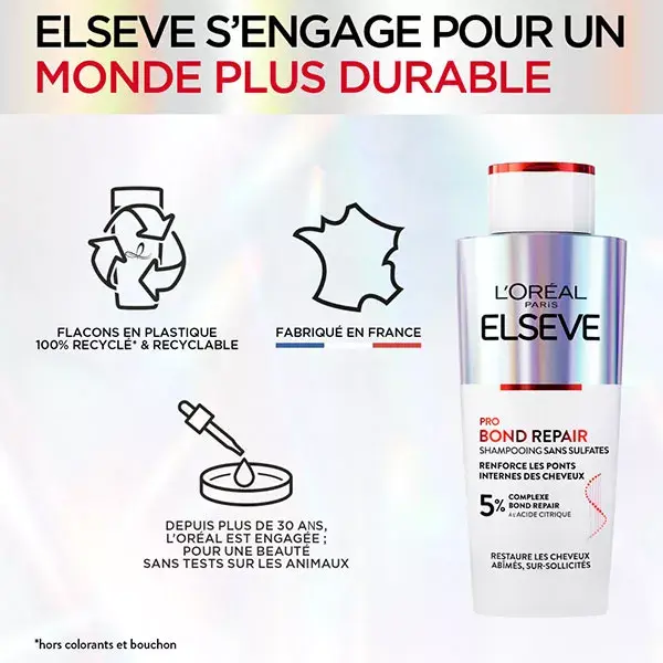 Shampoo Reparador L'Oréal Paris Elsève Pro Bond 200ml